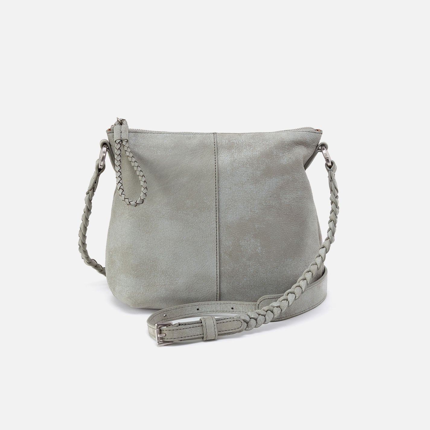 Lasso Medium Crossbody In Buffed Leather - Misty Harbor
