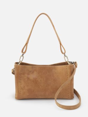 Seneca Shoulder Crossbody in Buffed Leather - Whiskey