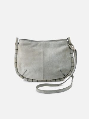Phoebe Crossbody In Buffed Leather - Misty Harbor