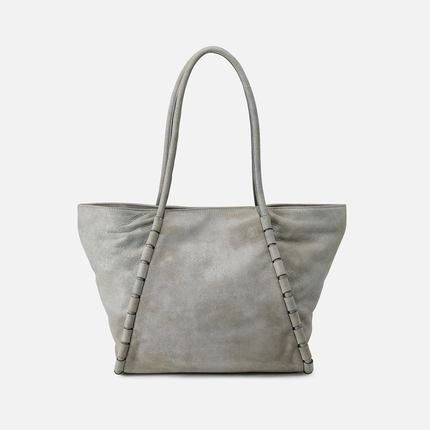 Phoebe Tote In Buffed Leather - Misty Harbor
