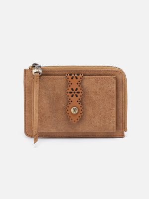 Tabby Zip Medium Wallet In Buffed Leather - Whiskey