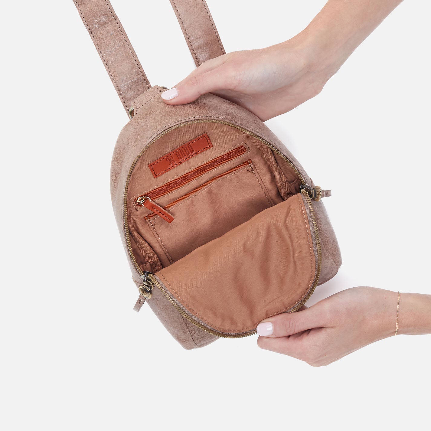 Fern Sling in Buffed Leather - Hazel - Image 4