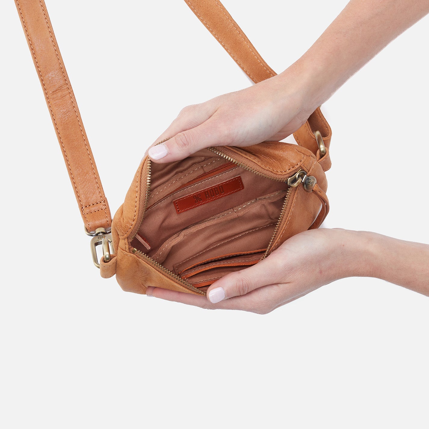 Fern Belt Bag In Buffed Leather - Whiskey - Image 4