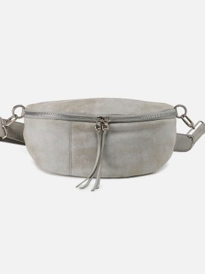 Hunter Medium Belt Bag In Buffed Leather - Misty Harbor