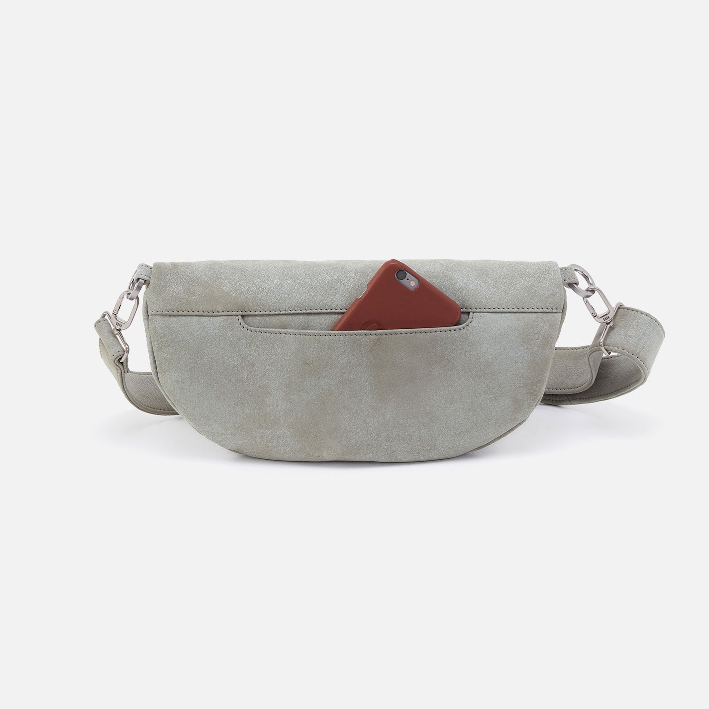 Hunter Medium Belt Bag In Buffed Leather - Misty Harbor - Image 5