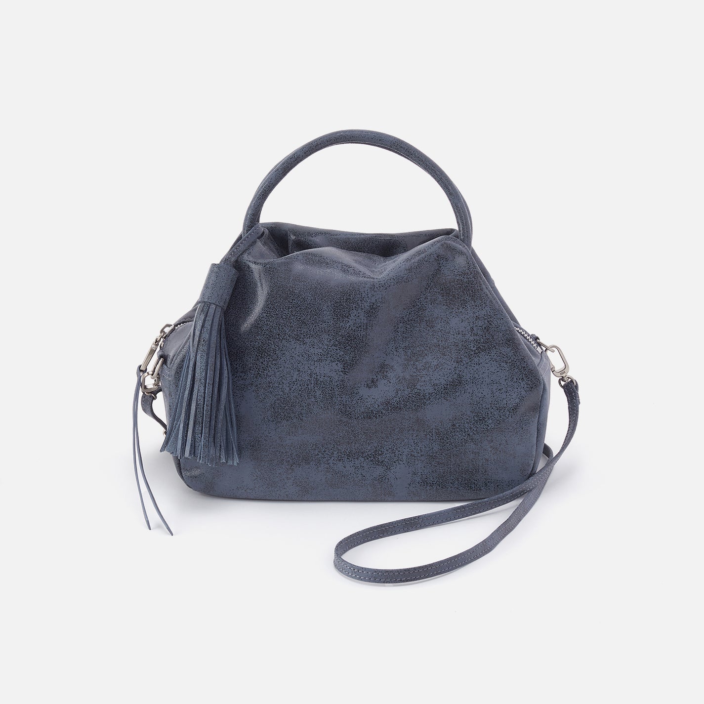 Darling Small Satchel in Buffed Leather - Indigo Sky