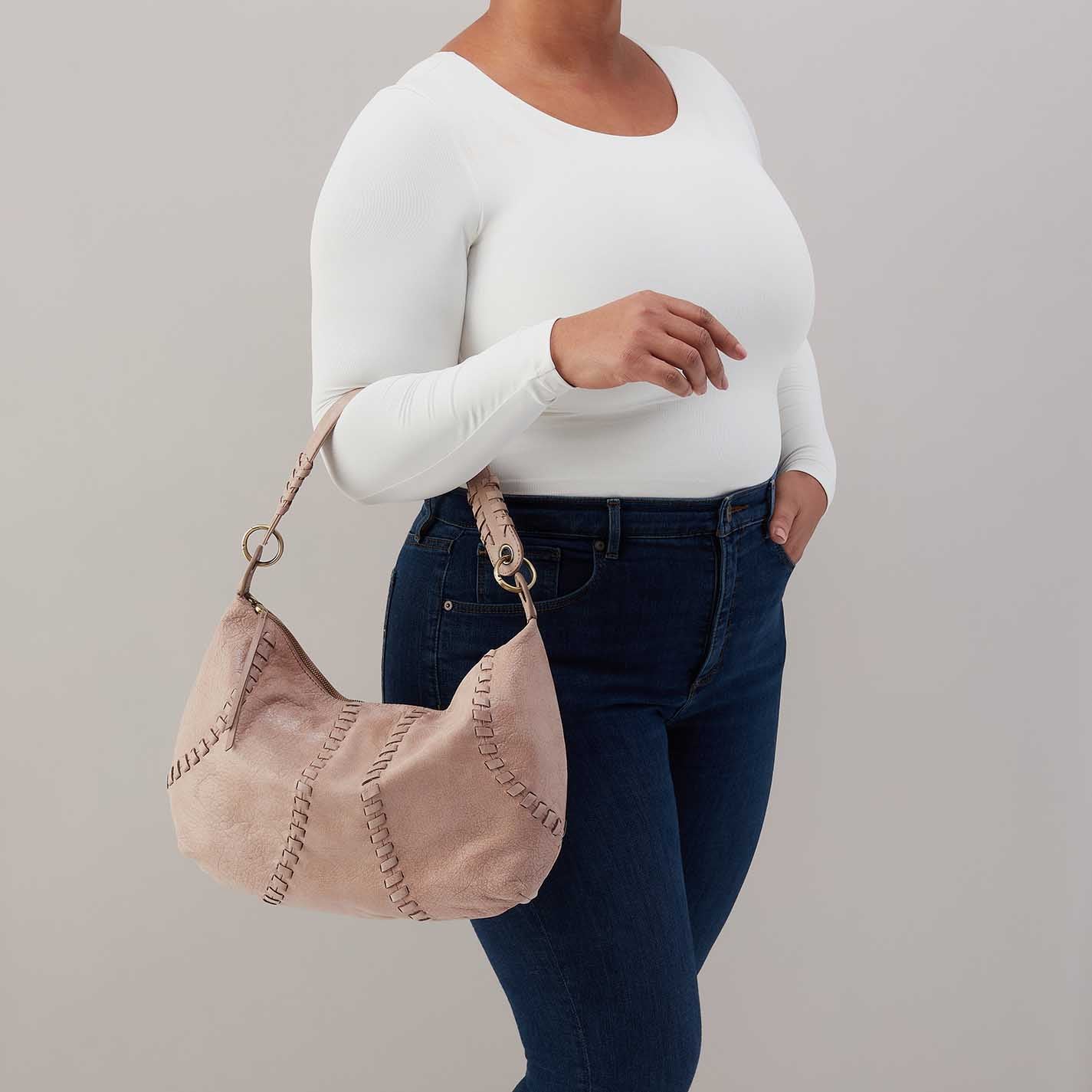 Opal Shoulder in Buffed Leather - Hazel - Image 3