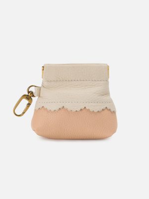 Tabby Earbud Case In Pebbled Leather - Birch