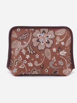 Beauty Cosmetic Pouch in Coated Canvas - Country Road Bloom Canvas