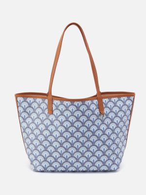 All That Tote In Coated Canvas - Soft Ocean