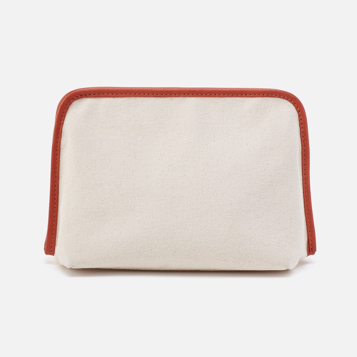 Beauty Large Cosmetic Pouch With Tromp L'oeil in Canvas - Natural - Image 3