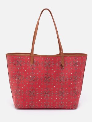 All That Tote Large In Coated Canvas - Red Journey Bandana