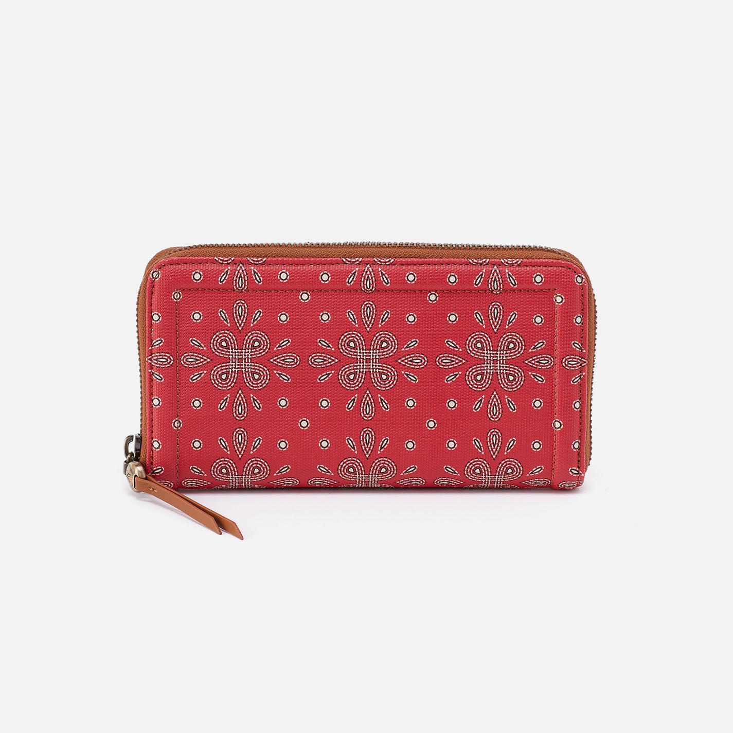 Soma Large Wallet In Coated Canvas - Red Journey Bandana