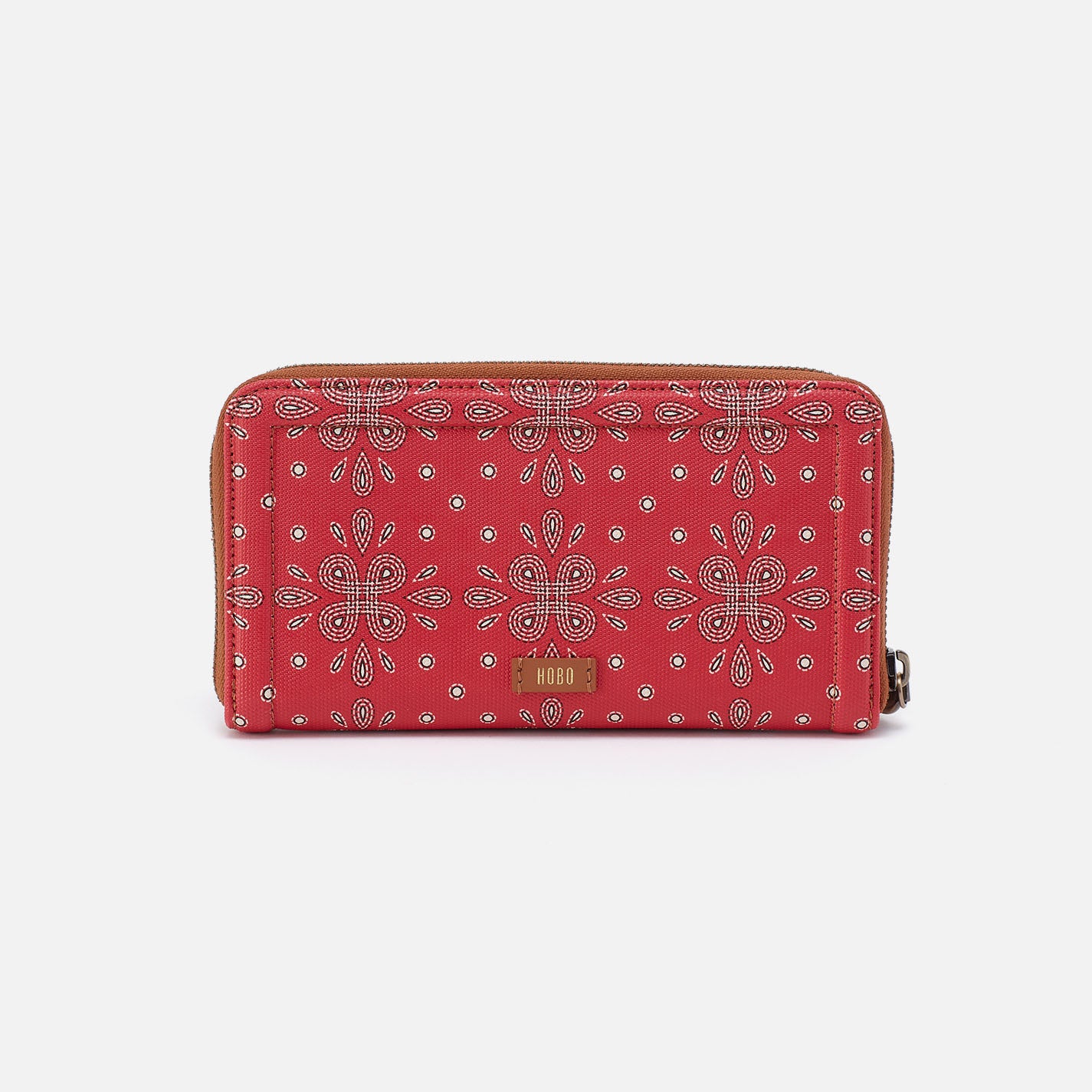 Soma Large Wallet In Coated Canvas - Red Journey Bandana - Image 3