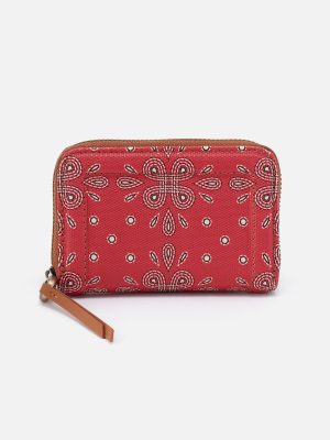 Soma Small Wallet In Coated Canvas - Red Journey Bandana