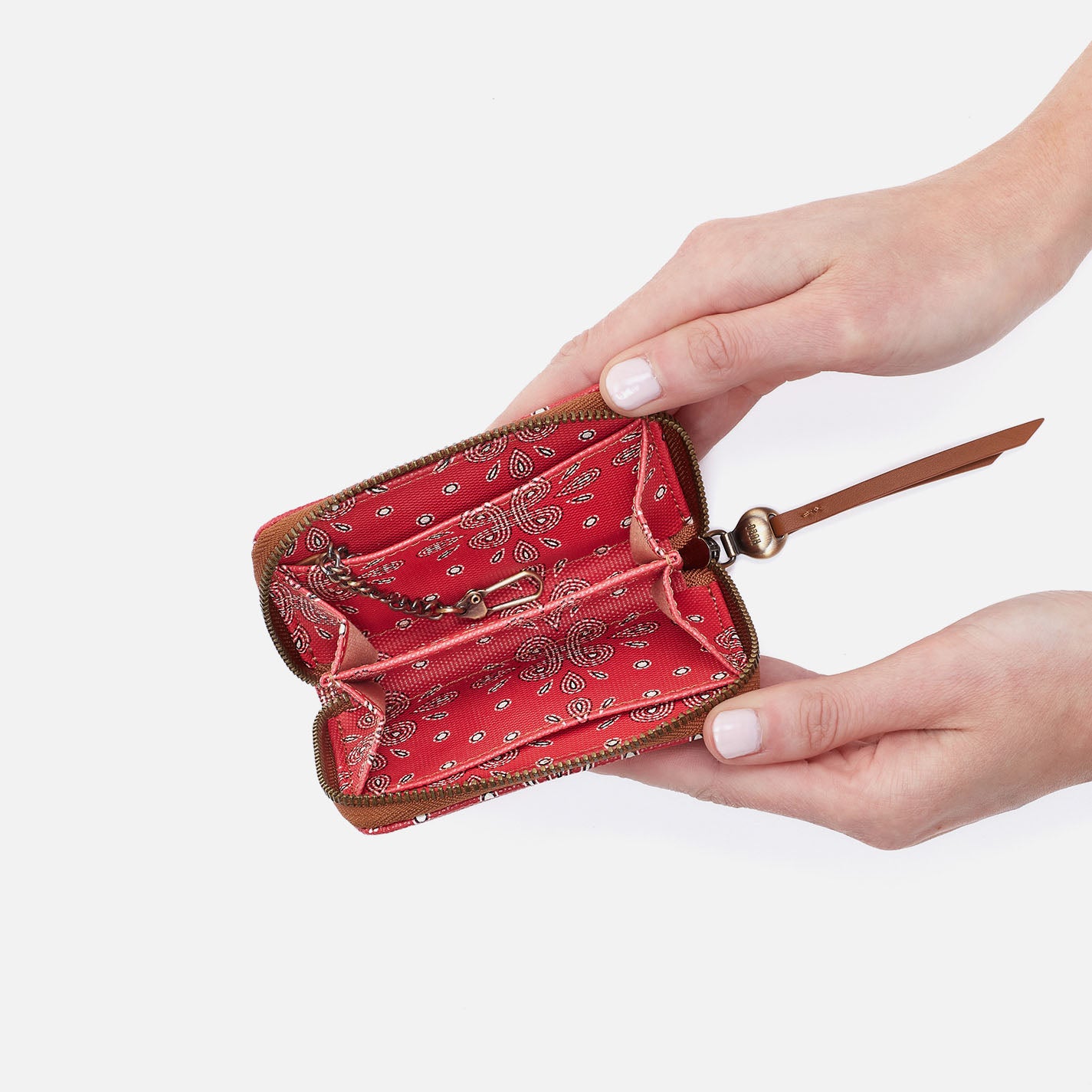 Soma Small Wallet In Coated Canvas - Red Journey Bandana - Image 2