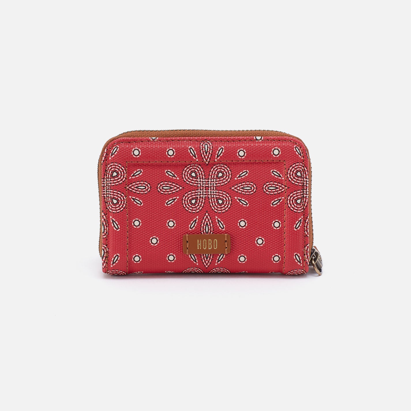Soma Small Wallet In Coated Canvas - Red Journey Bandana - Image 3