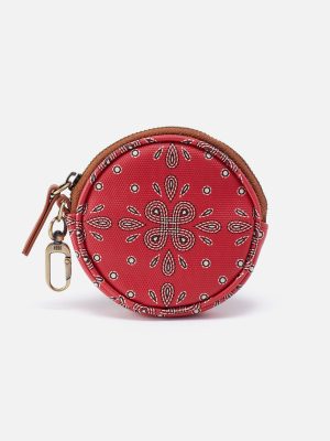 Revolve Small Bag Charm In Coated Canvas - Red Journey Bandana