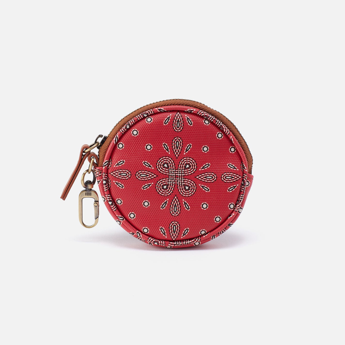 Revolve Small Bag Charm In Coated Canvas - Red Journey Bandana