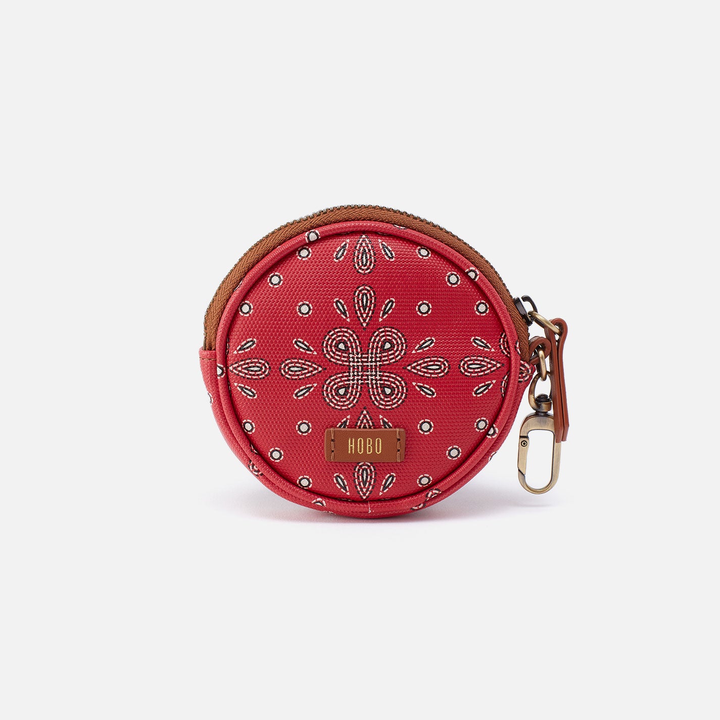 Revolve Small Bag Charm In Coated Canvas - Red Journey Bandana - Image 3
