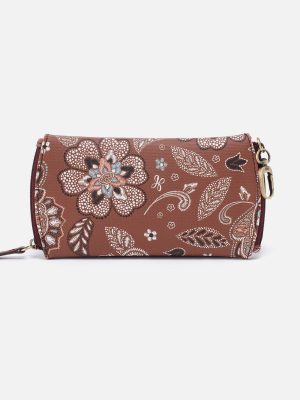 Spark Double Eyeglass Case in Coated Canvas - Country Road Bloom Canvas