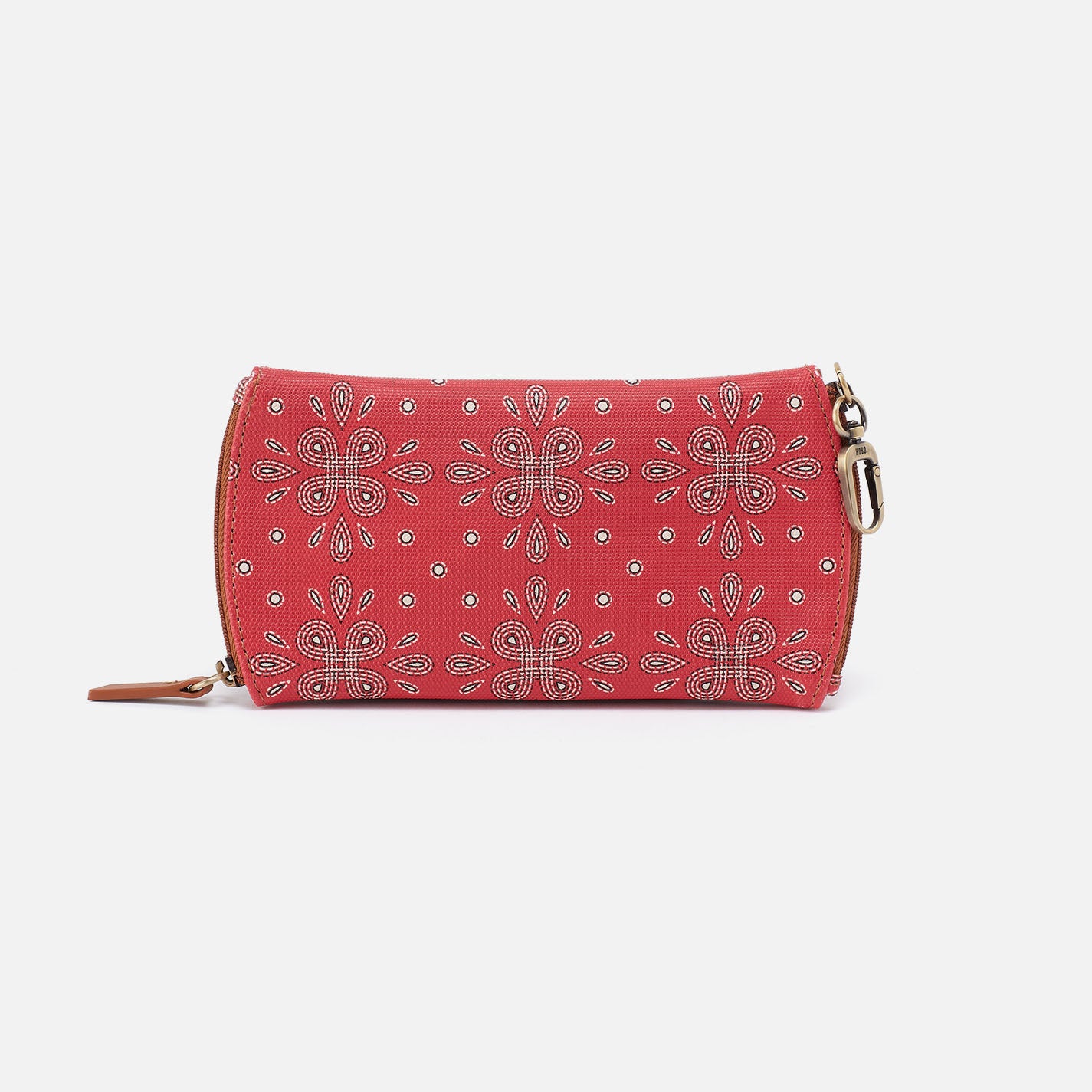 Spark Double Eyeglass Case In Coated Canvas - Red Journey Bandana