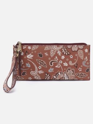 Vida Wristlet in Coated Canvas - Country Road Bloom Canvas