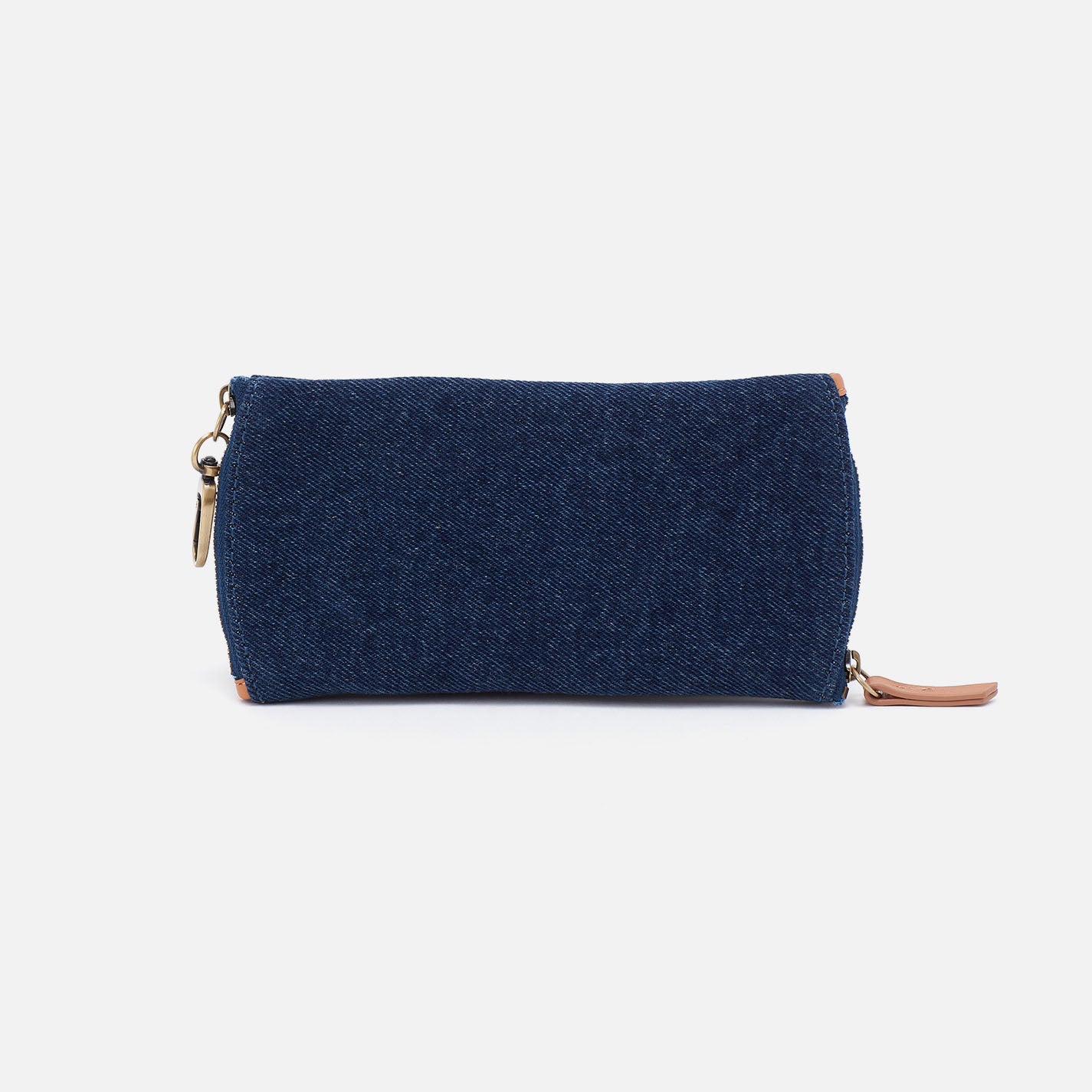 Spark Double Eyeglass Case In Denim Fabric - Dark Denim - Image 3