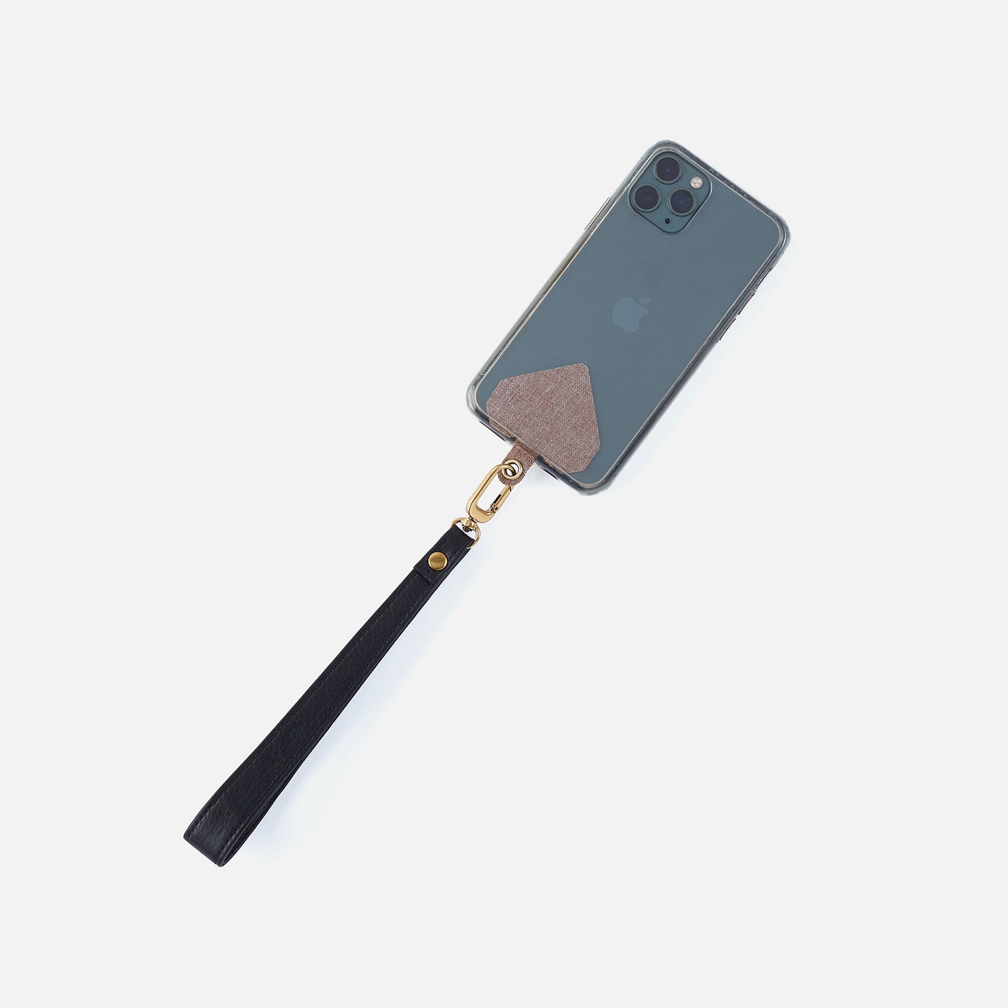 Phone Tether Tab in Fabric - Brown - Image 3