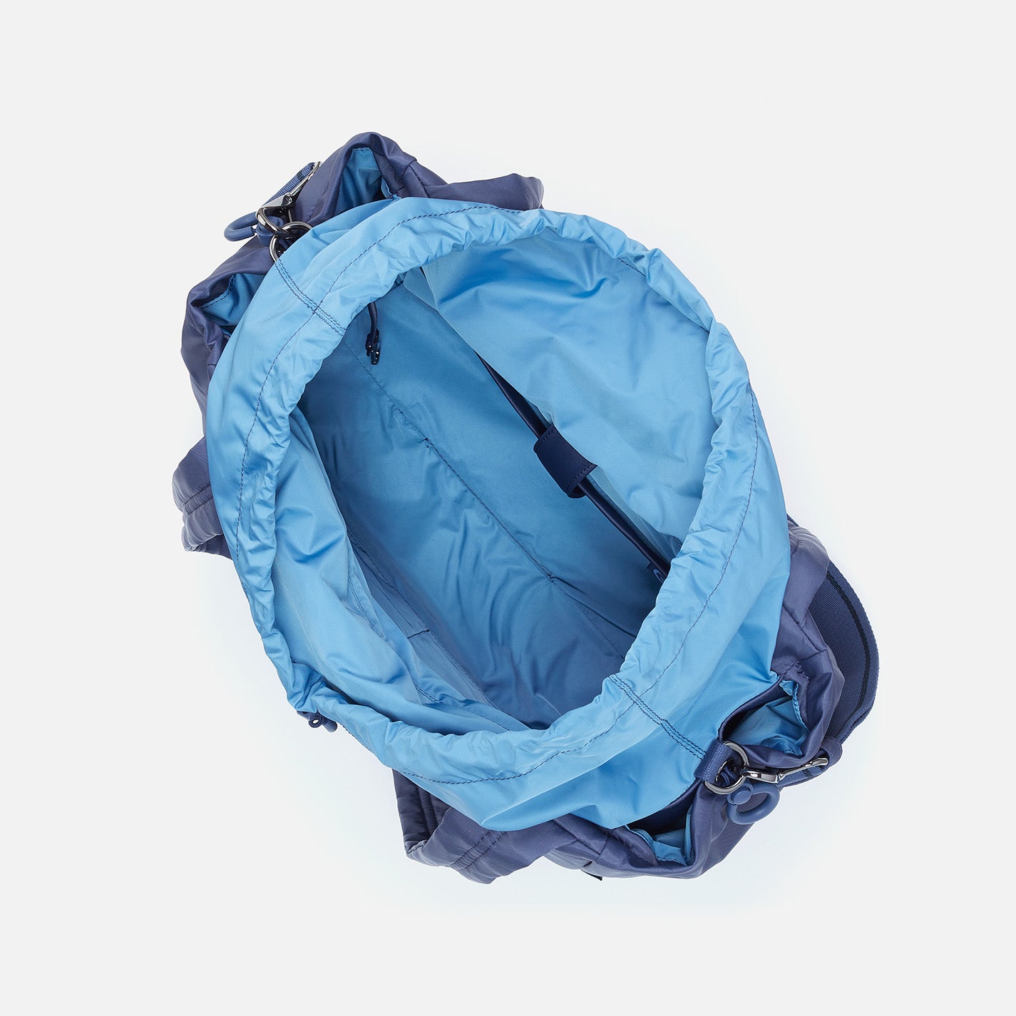 ALL IN ONE Tote in CaRefiber recycled nylon - Ocean - Image 5