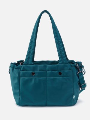 ALL IN ONE Tote in CaRefiber recycled nylon - Teal