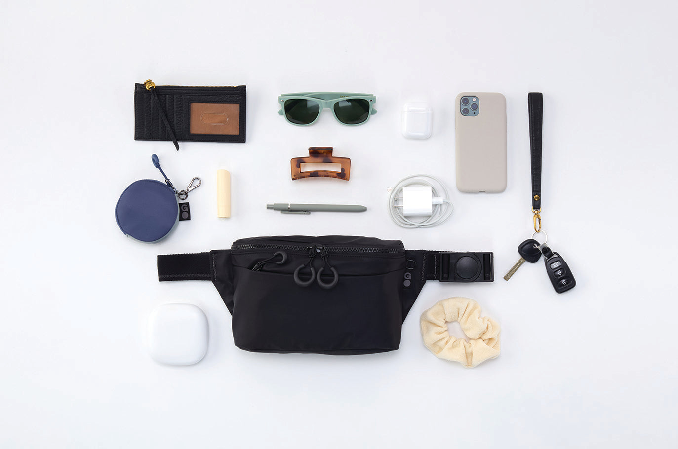 BE HOLD Belt Bag in CaRefiber recycled nylon - Lotus - Image 13