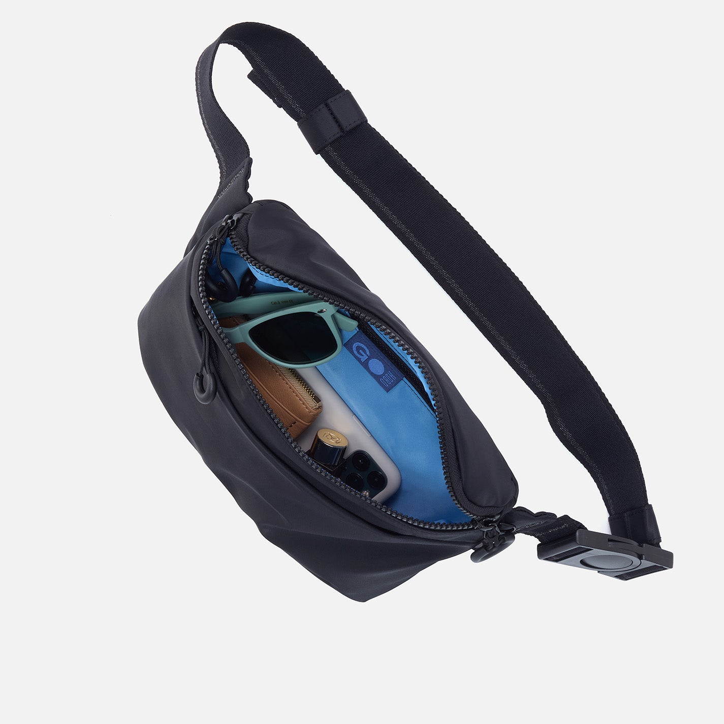 BE HOLD Belt Bag in CaRefiber recycled nylon - Jet - Image 2