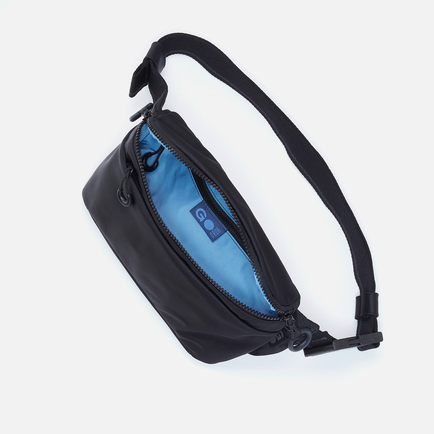 BE HOLD Belt Bag in CaRefiber recycled nylon - Jet - Image 4