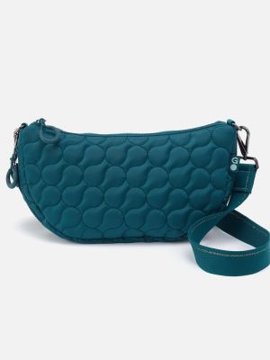 EVERY WEAR Quilted Crossbody in CaRefiber recycled nylon - Teal