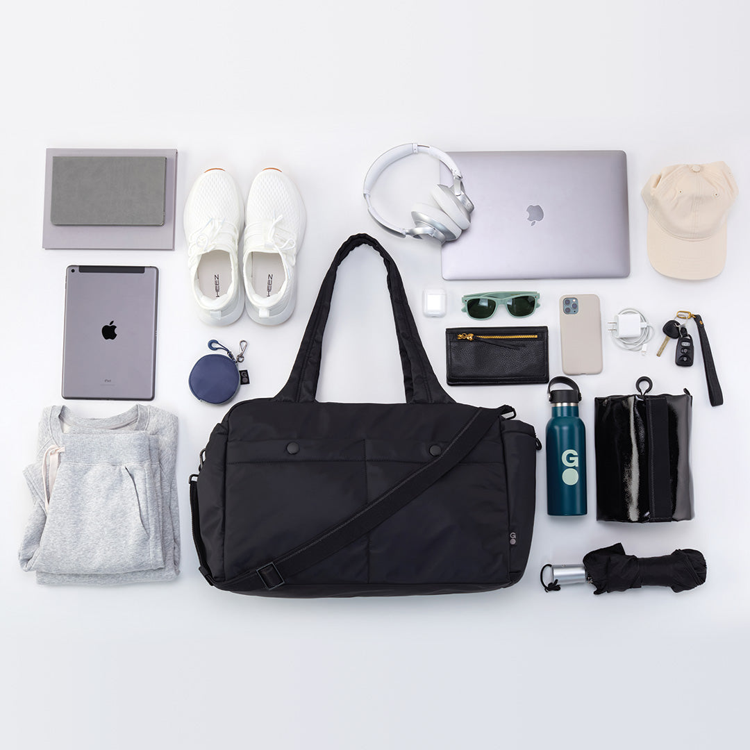 GET AWAY Duffle in CaRefiber recycled nylon - Ocean - Image 7