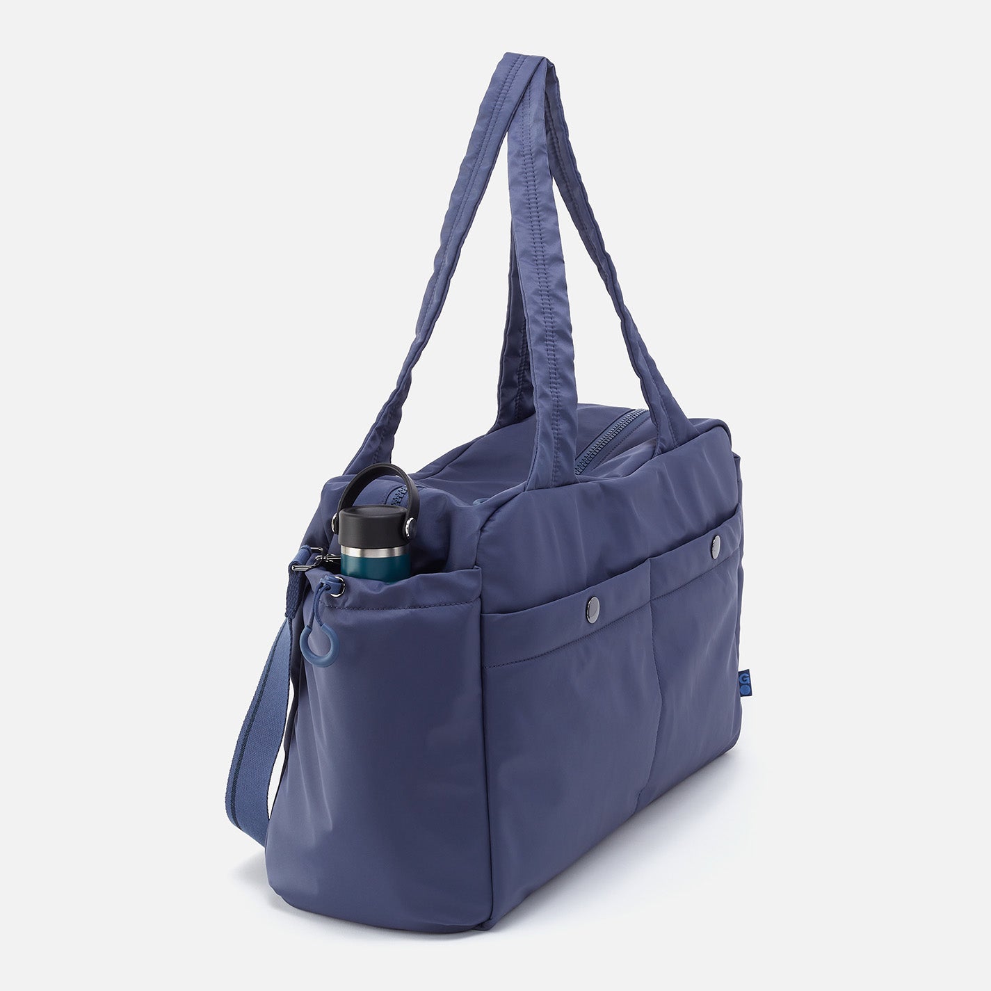 GET AWAY Duffle in CaRefiber recycled nylon - Ocean - Image 5
