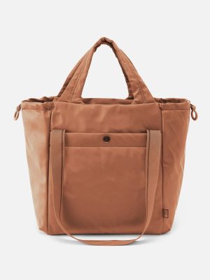 PLACES TO GO Tote in CaRefiber recycled nylon - Dune