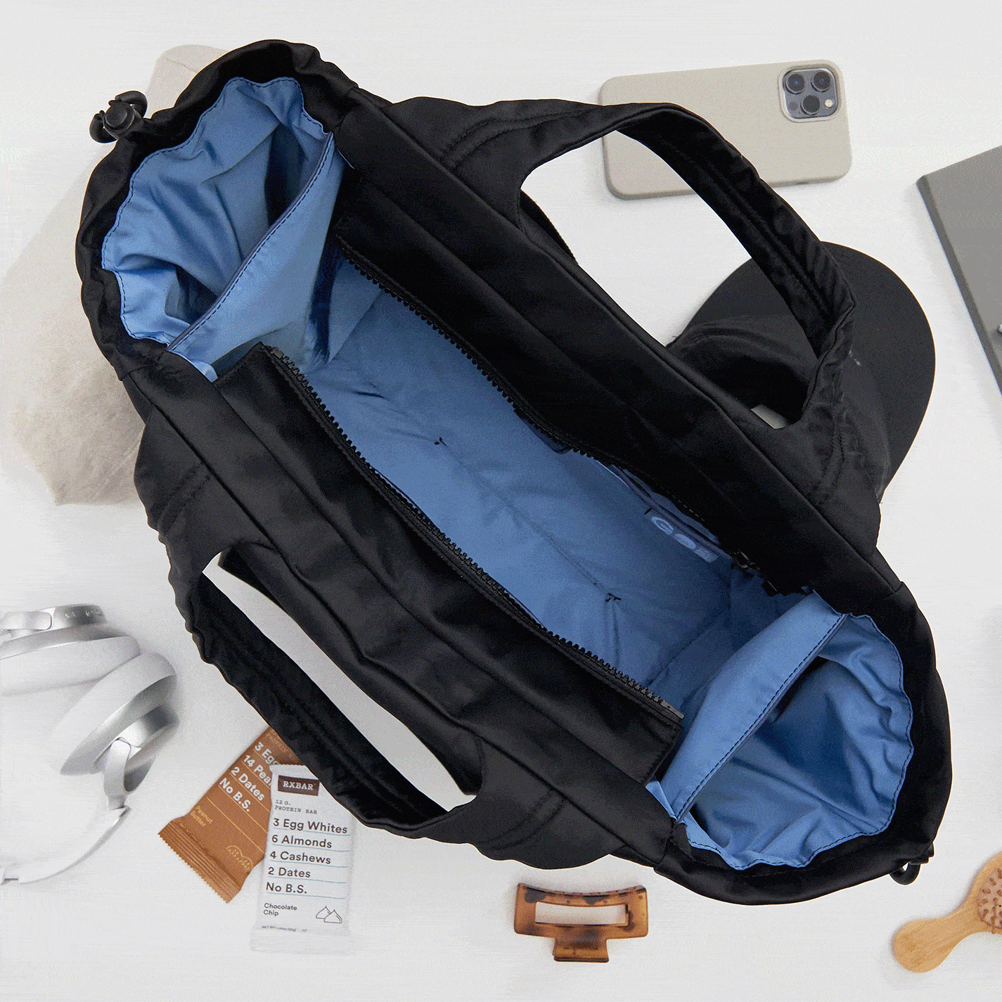 PLACES TO GO Tote in CaRefiber recycled nylon - Dune - Image 5