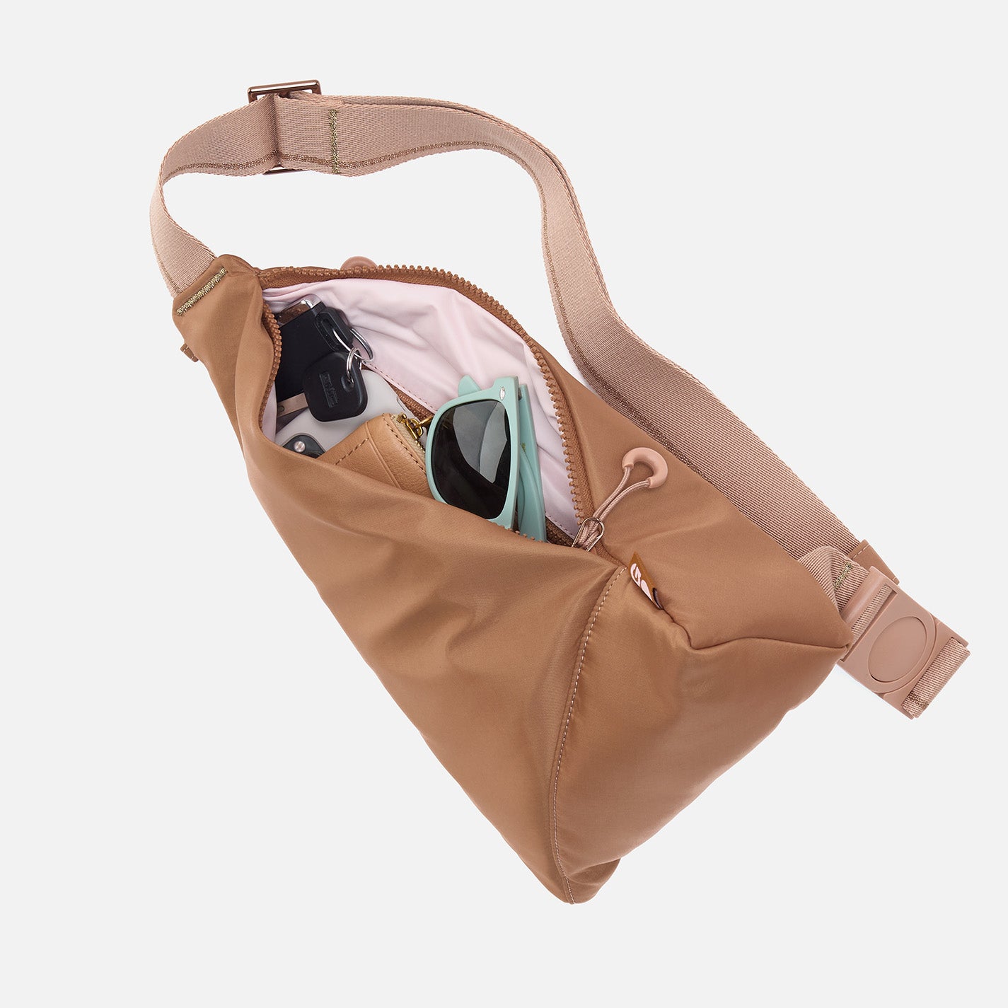 SURE THING Sling in CaRefiber recycled nylon - Dune - Image 3