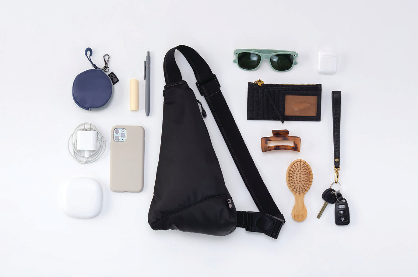 SURE THING Sling in CaRefiber recycled nylon - Dune - Image 11