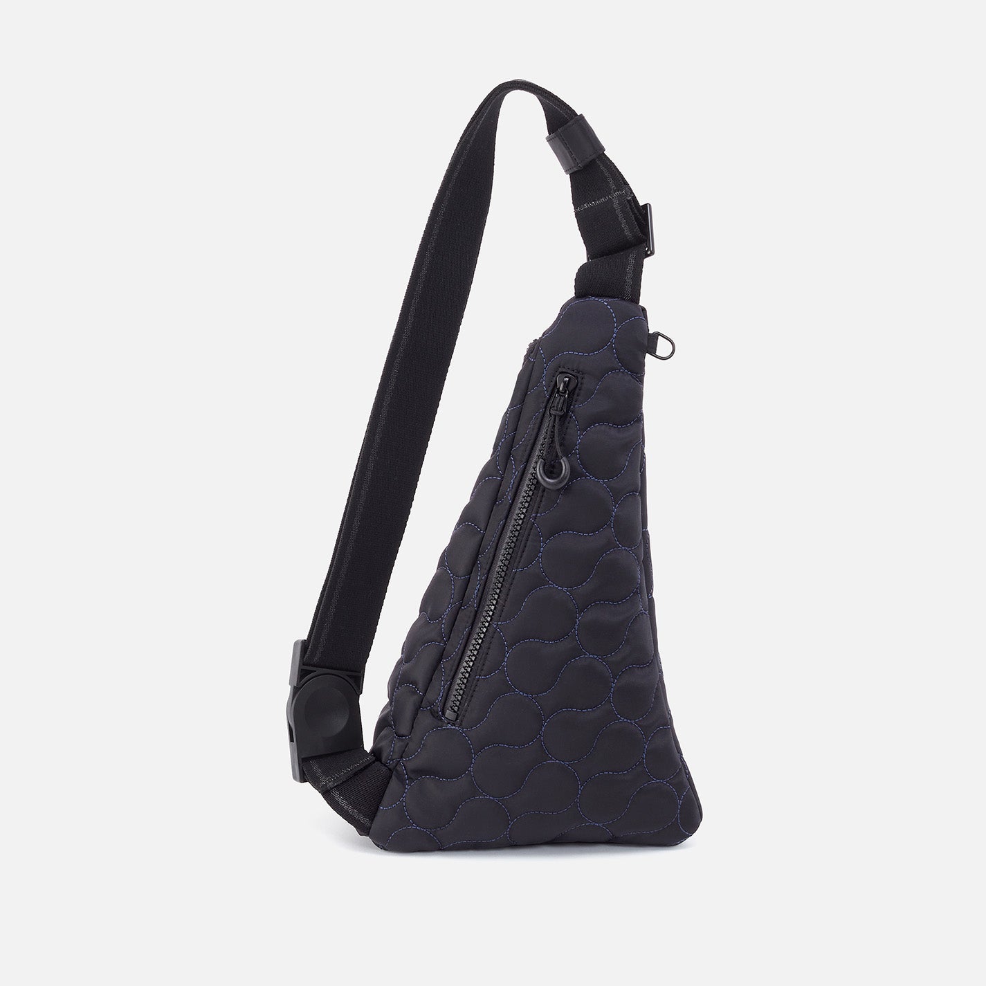 SURE THING Quilted Sling in CaRefiber recycled nylon - Jet With Ocean Quilt - Image 6