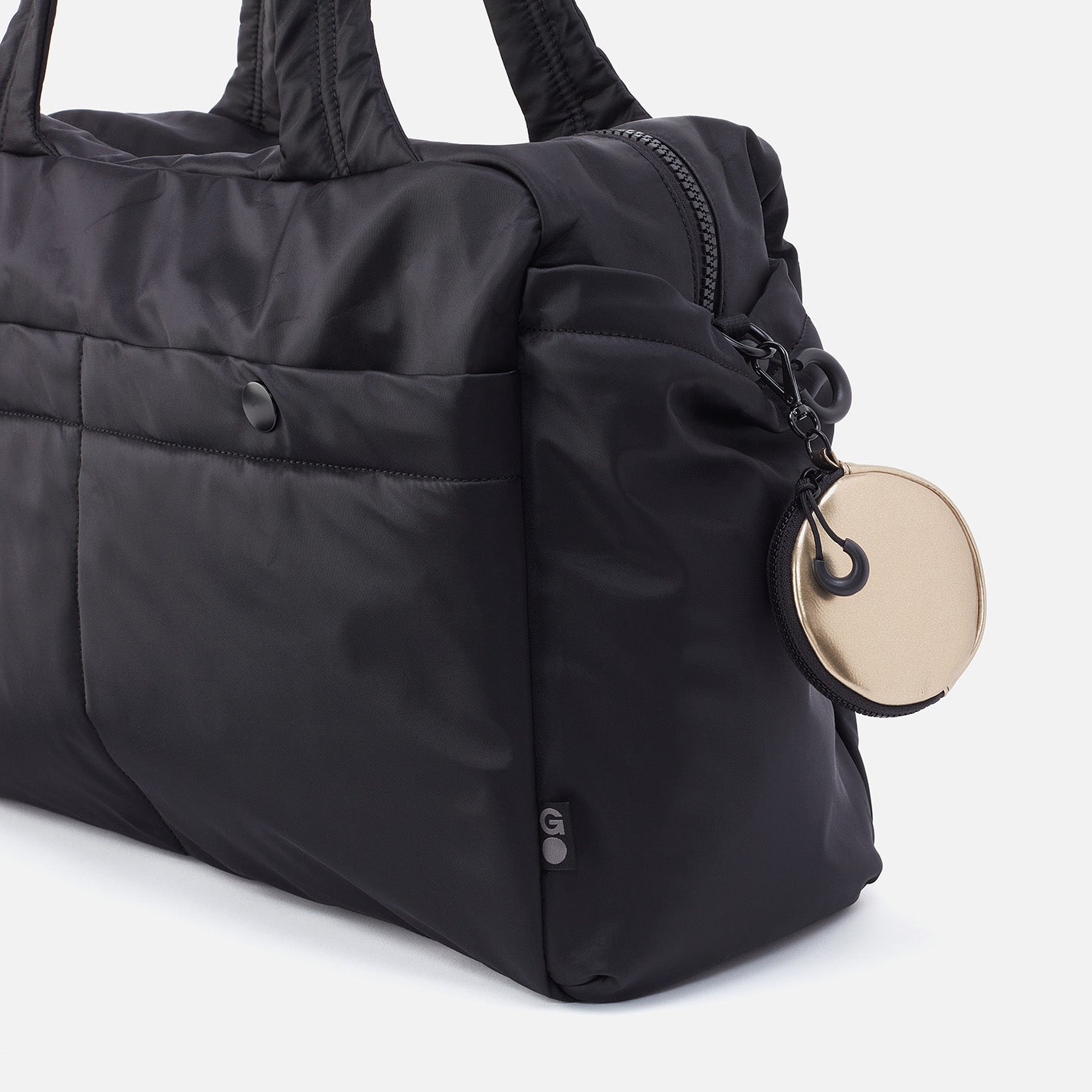 TAG ALONG Clip-on in EverShine nylon - Coffee Gold Metallic - Image 6