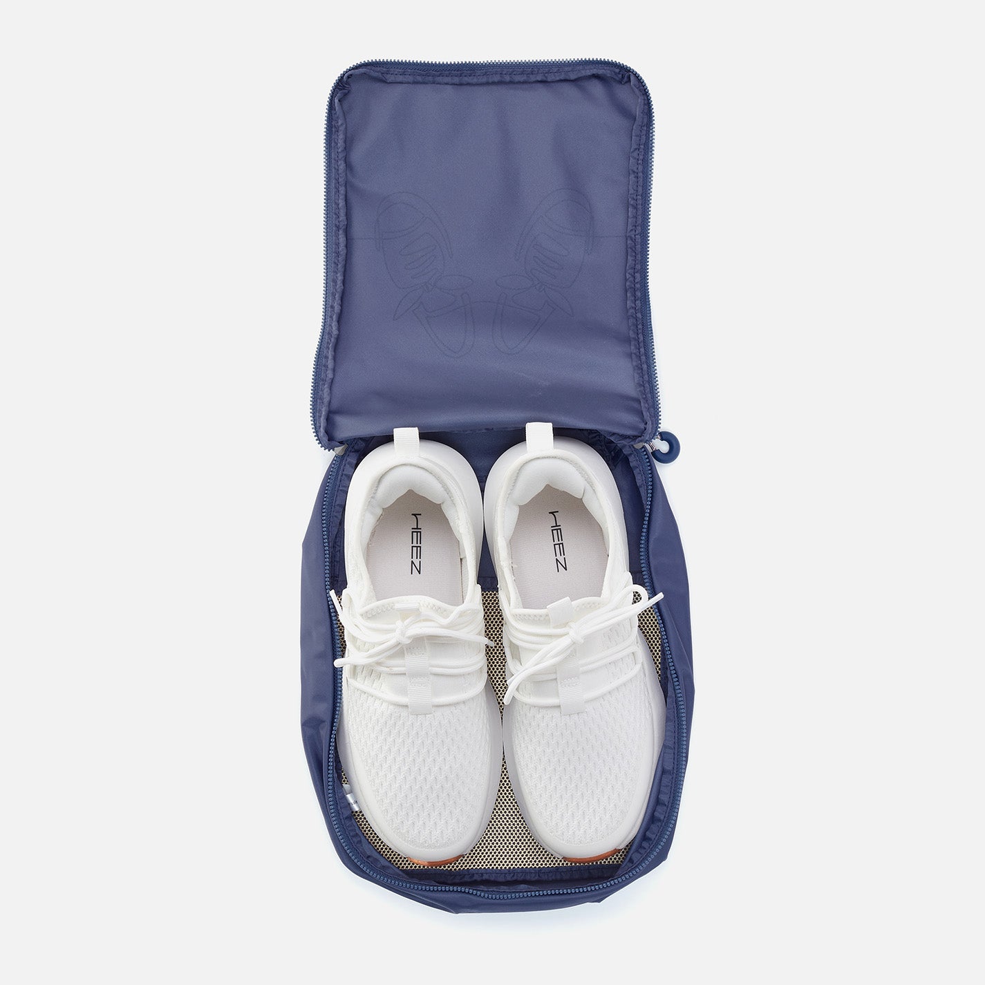 SET TO GO Shoe Packing Cube in CaRefiber recycled nylon - Lotus - Image 3