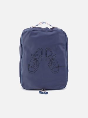 SET TO GO Shoe Packing Cube in CaRefiber recycled nylon - Ocean