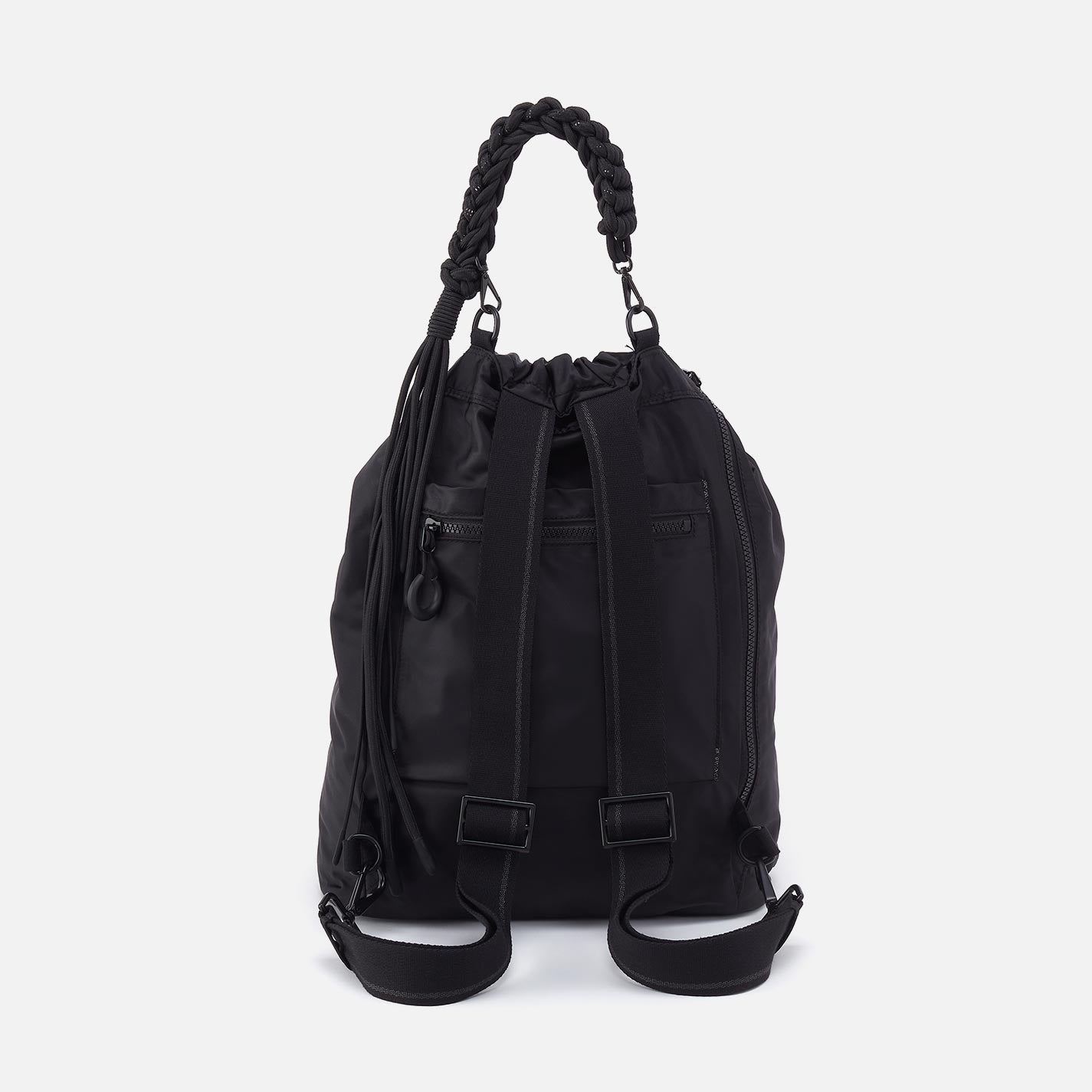 LIFE'S A CINCH Backpack in CaRefiber recycled nylon - Jet - Image 4