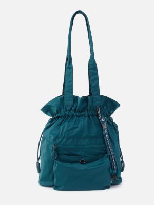 EASY DRAW Tote in CaRefiber recycled nylon - Teal