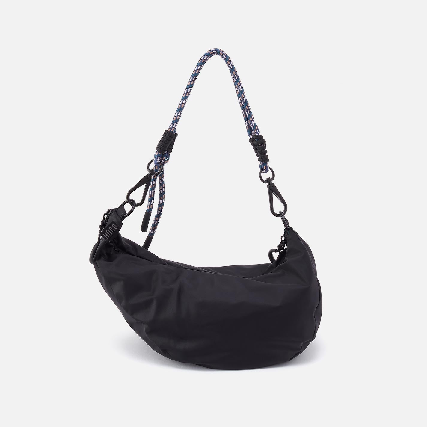 GO FOR IT Sling Crossbody in CaRefiber recycled nylon - Jet - Image 3