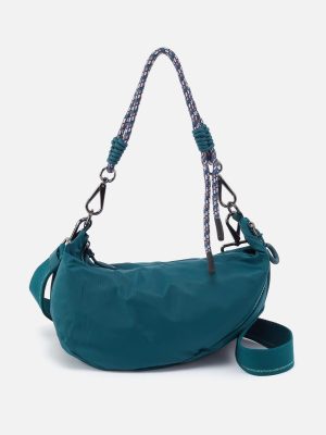 GO FOR IT Sling Crossbody in CaRefiber recycled nylon - Teal