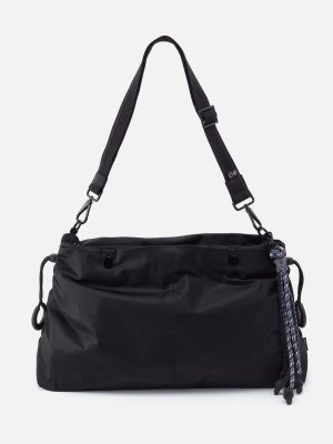 THE BIG DRAW Crossbody in CaRefiber recycled nylon - Jet
